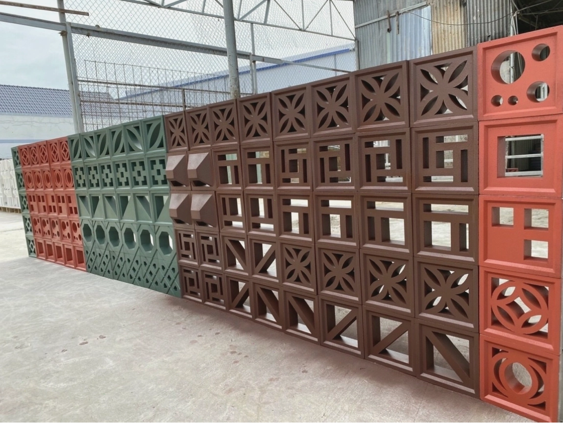 Gạch bông gió trắng tự nhiên với sắc màu trang nhã