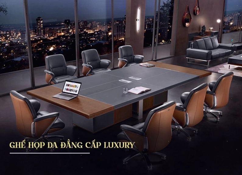 Ghế họp da luxury mang đến vẻ đẹp đẳng cấp cho phòng họp