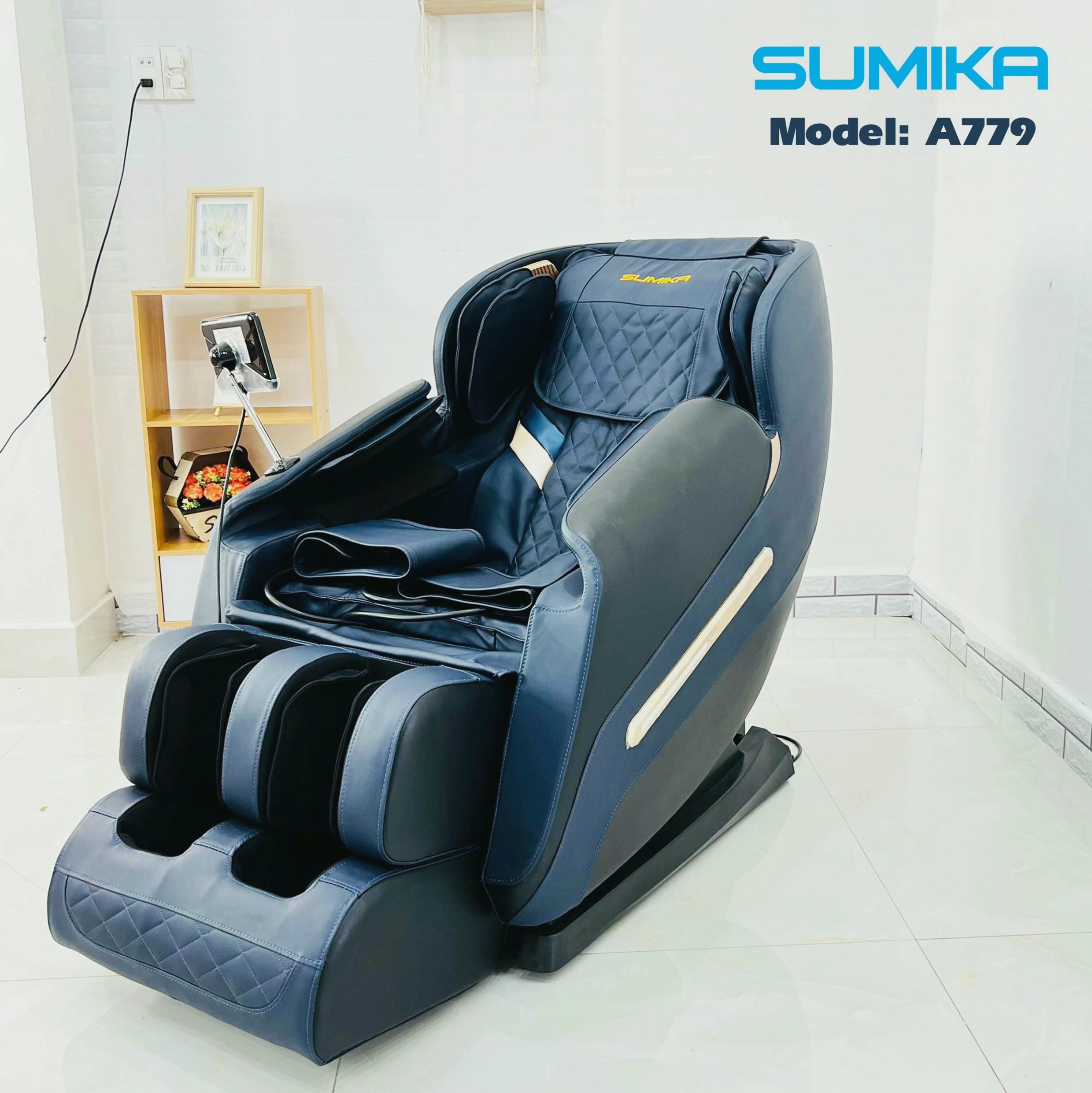 Ghế massage Sumika A779 màu xanh cao cấp