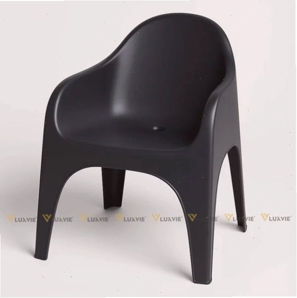 Ghế nhựa đúc S3026 màu đỏ nổi bật