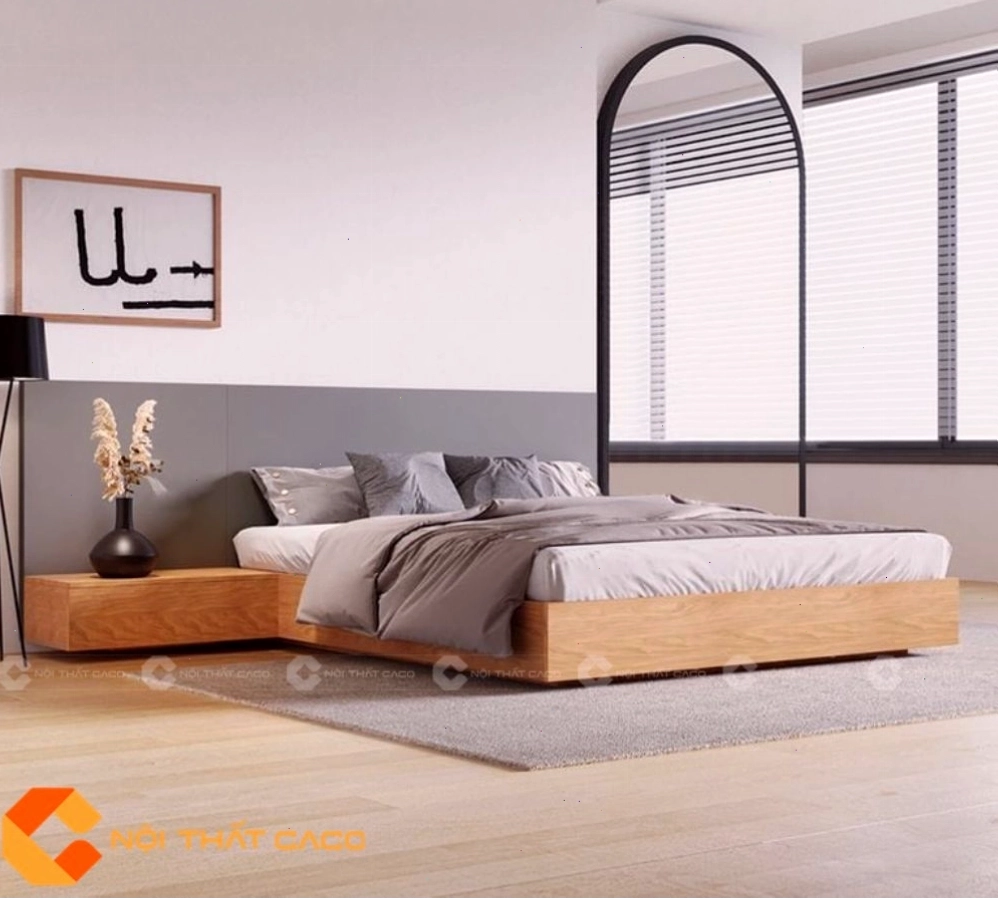 Giường Ngủ Gỗ Công Nghiệp GN127 tạo điểm nhấn ấn tượng cho phòng ngủ