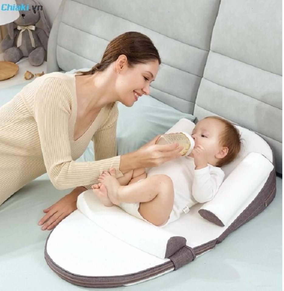 Gối gấp gọn chống trào ngược Aibedo tiện lợi khi di chuyển
