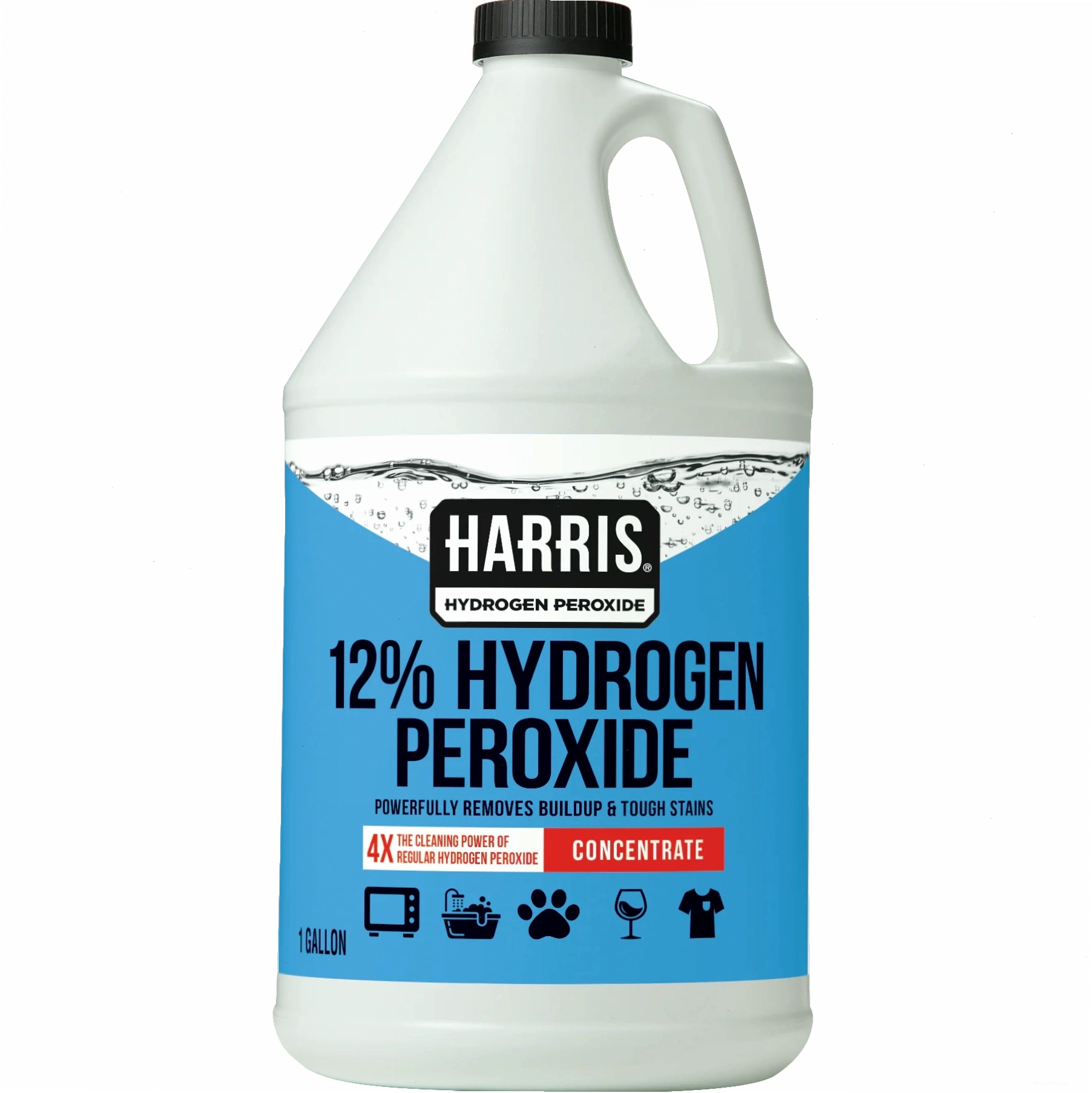 Harris - Multi-Use Concentrated Hydrogen Peroxide 1 -Gallon Liquid All-Purpose Cleaner