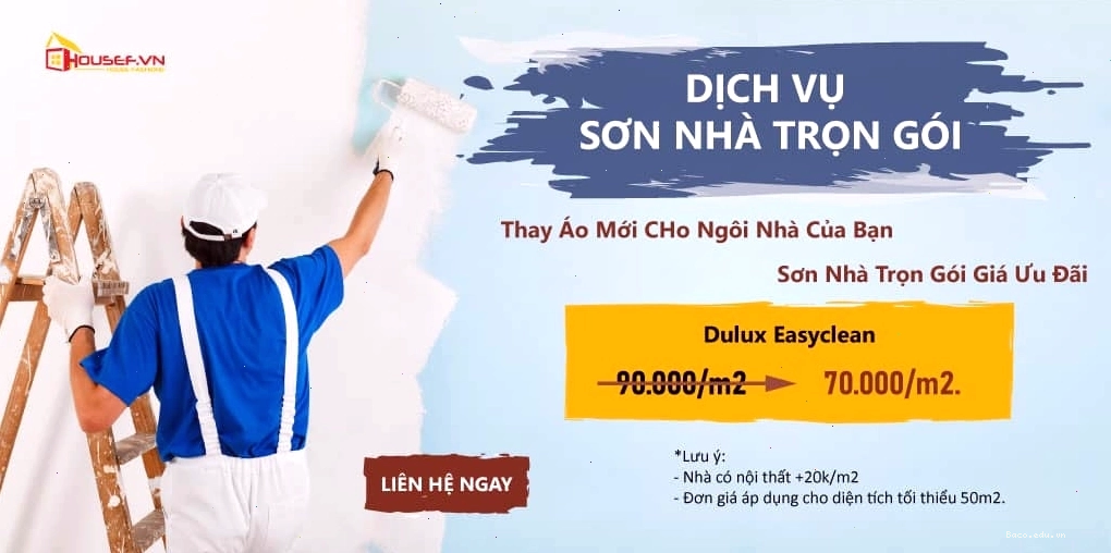 Hình ảnh minh họa dịch vụ sơn nhà