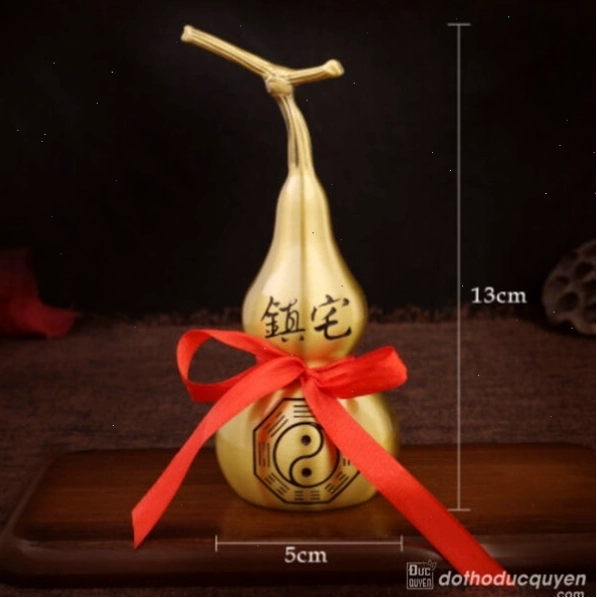 Hồ lô đồng cao 13cm, dễ dàng bài trí ở nhiều không gian