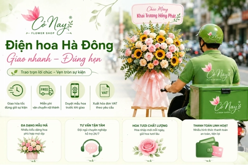 Hoa khai trương Hà Đông 7