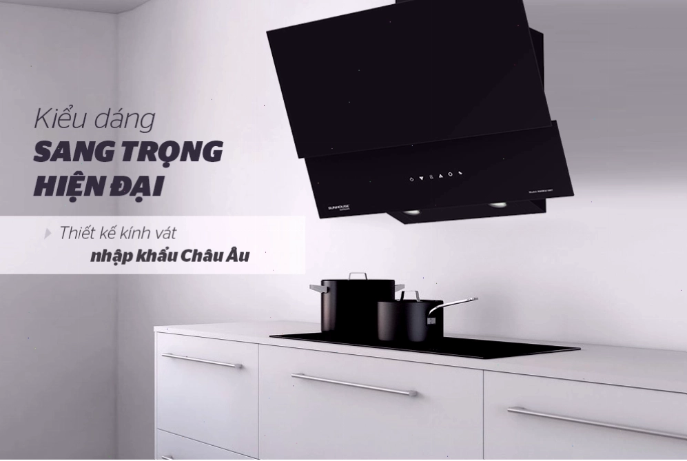 Hướng dẫn lắp đặt máy hút mùi Sunhouse dương tủ
