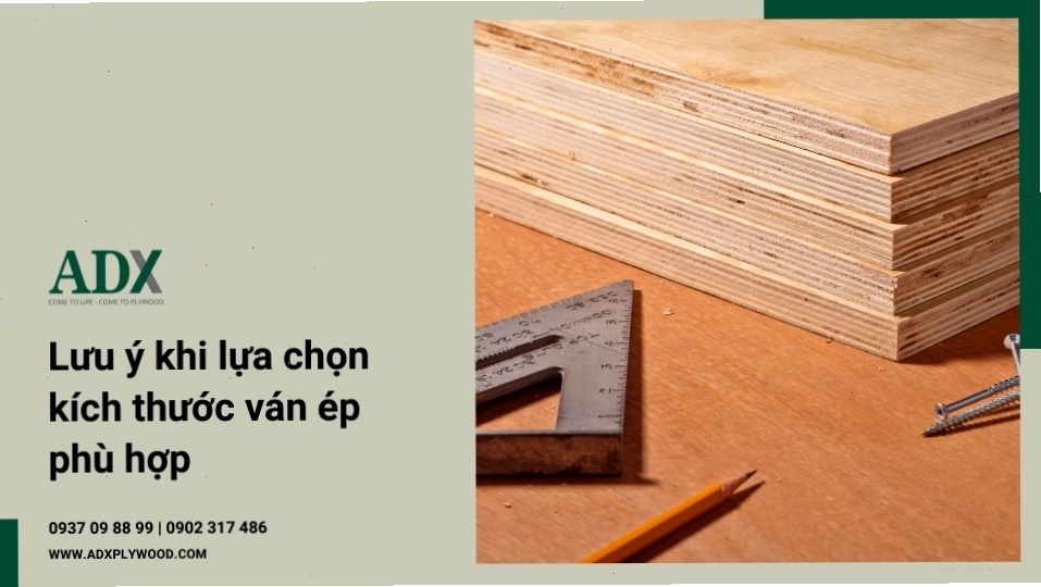 Hướng dẫn lựa chọn kích thước ván ép phù hợp với từng ứng dụng