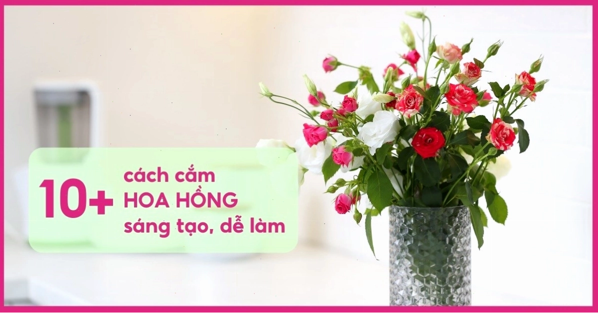 Hướng dẫn mẹ 12 cách cắm hoa hồng đẹp phù hợp mọi không gian, có thể tham khảo cho hoa cưới