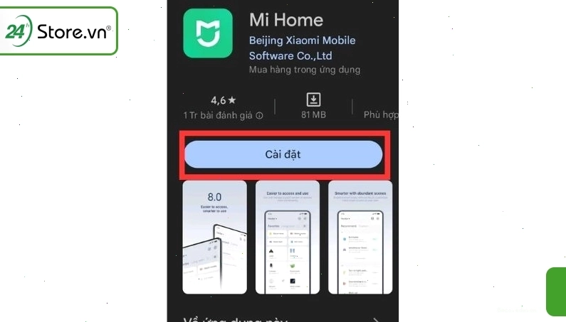 Hướng dẫn tải ứng dụng Mi Home cho điện thoại Android