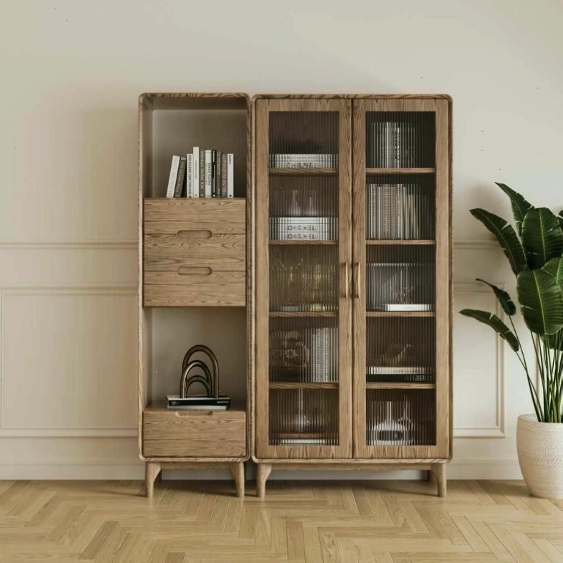 Kệ sách bằng gỗ tần bì