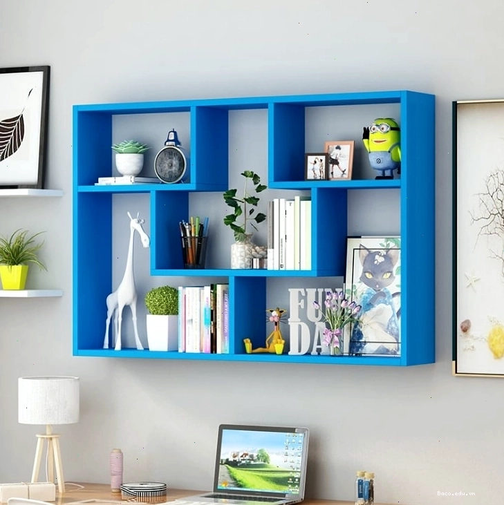 Kệ sách treo tường bằng nhựa