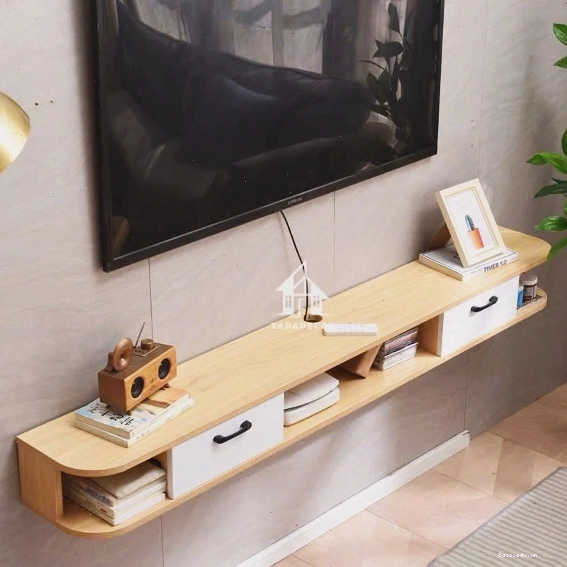 KỆ TIVI TREO TƯỜNG BO CẠNH MẪU MỚI 2024- TD0809