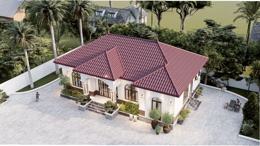 Kết cấu 1 tầng giúp các thành viên trong gia đình thêm phần kết nối, gần gũi và gắn kết