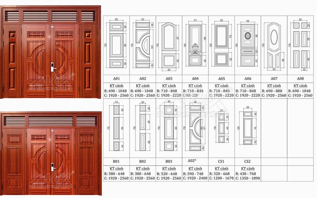 Khám phá Kích thước Cửa Chính 4 Cánh Chuẩn Phong Thủy 2026