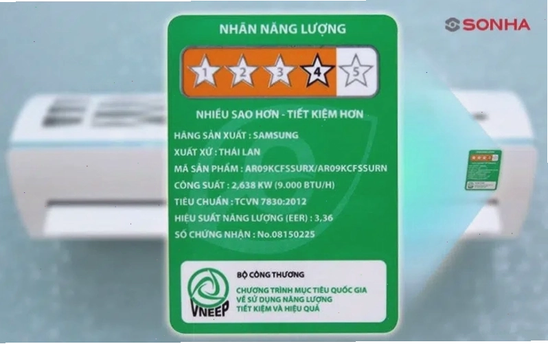 Khi mua thiết bị điện hãy chú ý đến chỉ số hiệu suất năng lượng (EER)