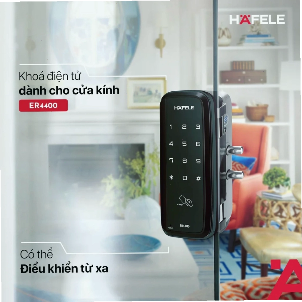 Khóa cửa kính Hafele, đảm bảo an ninh cho cửa kính