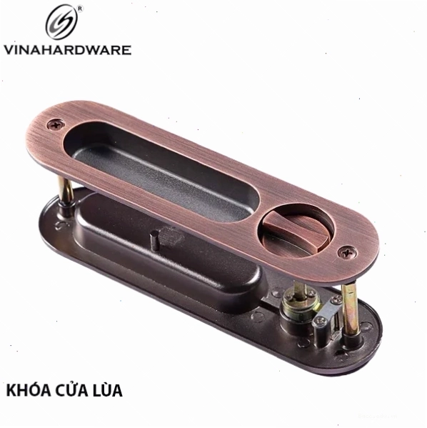 Khóa cửa lùa màu nâu - Mã 1512.4.17008