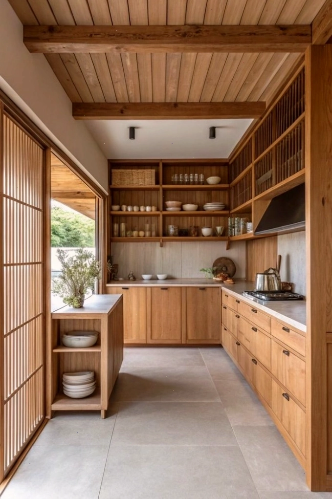 Không gian thư giãn trong nhà gỗ phong cách tối giản