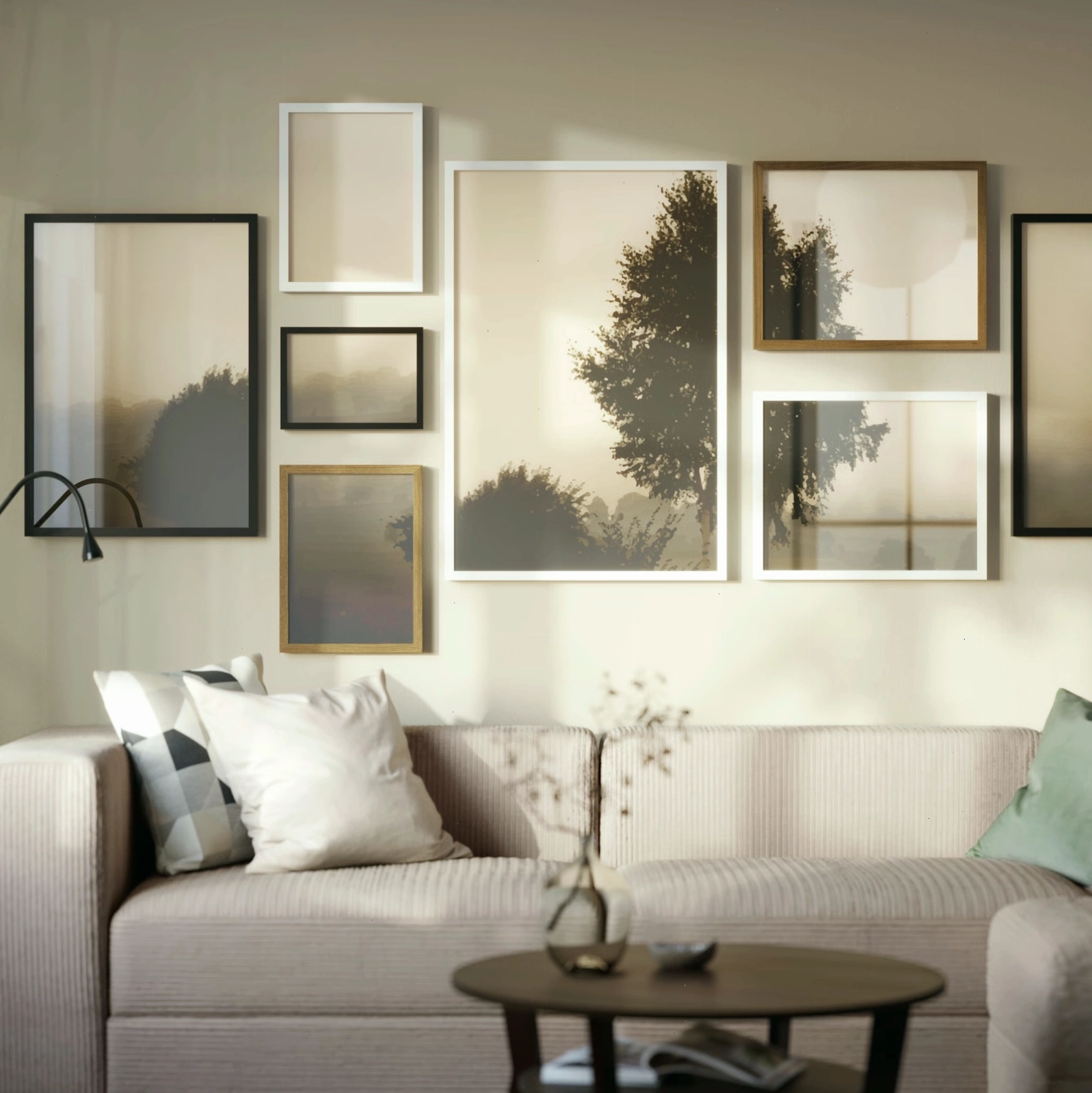 Khung ảnh RÖDALM vân óc chó của IKEA, là lựa chọn hoàn hảo để trưng bày ảnh kỷ niệm