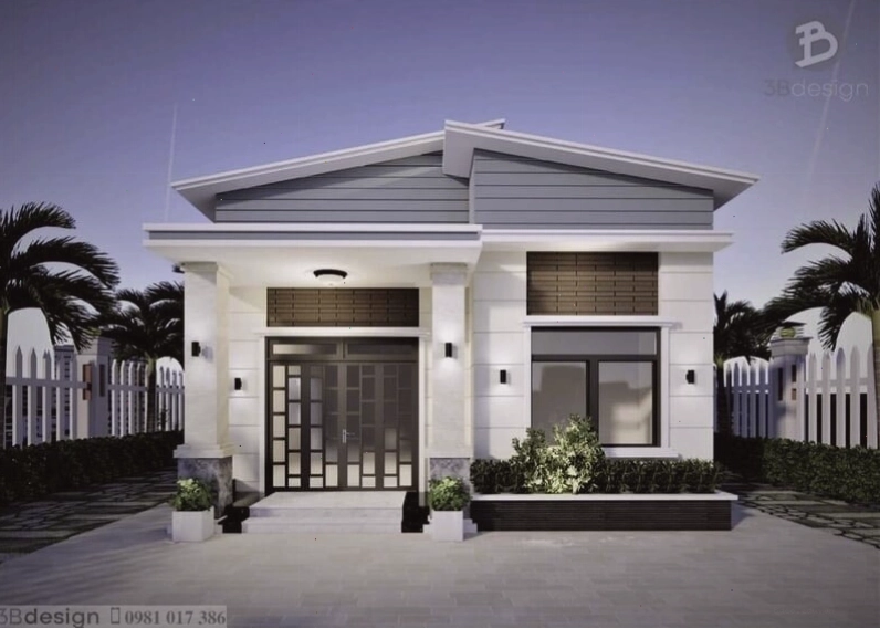 Kiến trúc nhà đơn giản, gần gũi với thiên nhiên và con người