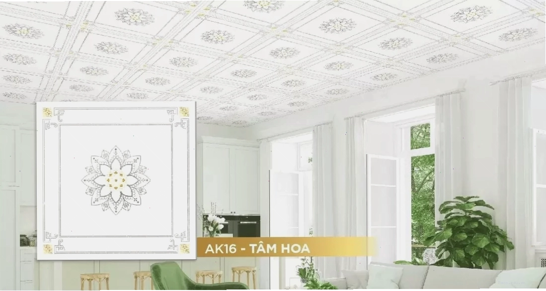 La phông Vĩnh Tường Ánh Kim - Mẫu tâm hoa