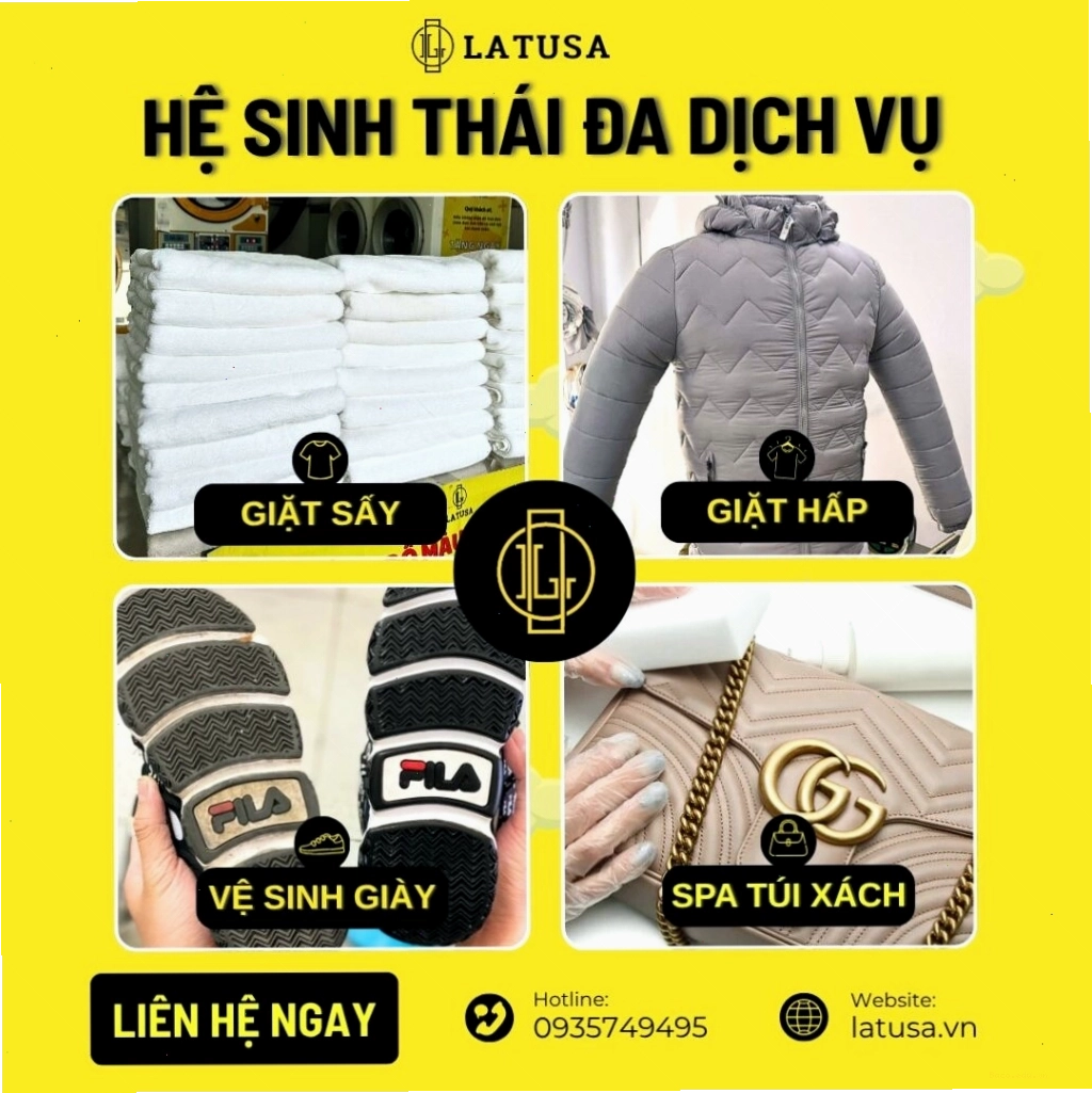 LATUSA hệ sinh thái đa dịch vụ chăm sóc quần áo & vệ sinh giày chuyên nghiệp, ưu đãi rộn ràng tháng 12!