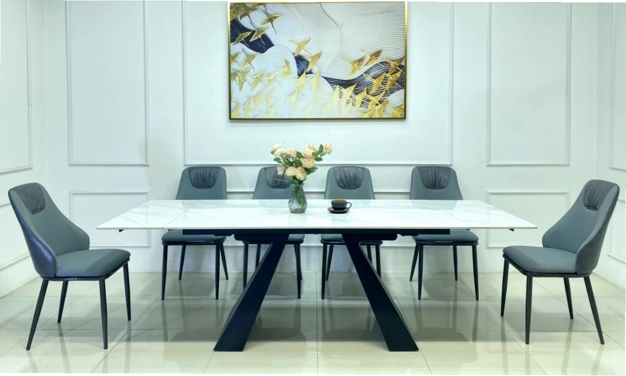 Mẫu bàn ăn thông minh với thiết kế hiện đại, khả năng gấp gọn tiện lợi