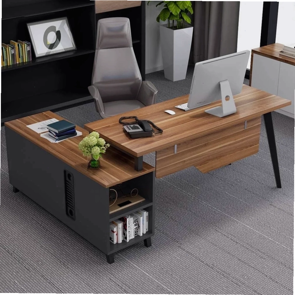 Mẫu bàn giám đốc chữ L BGD39 có nhiều ưu điểm tạo ấn tượng mạnh