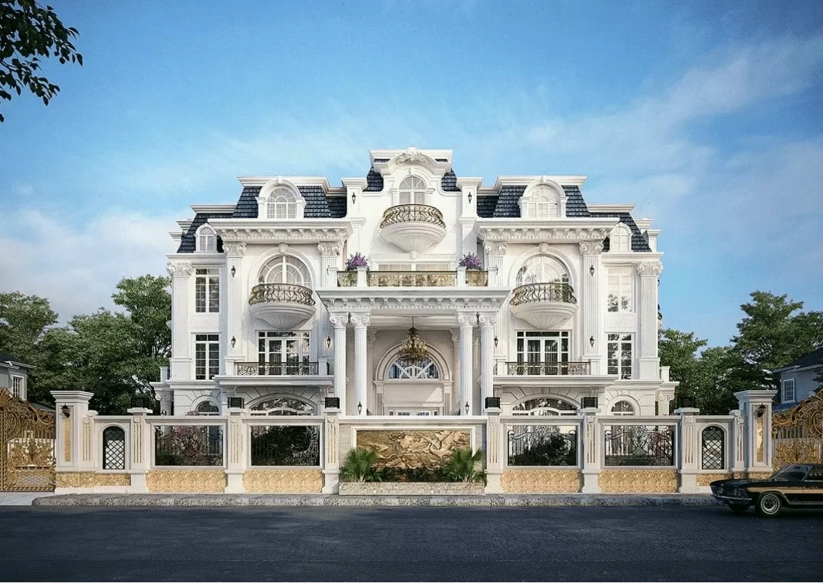Mẫu biệt thự phong cách Châu Âu đẹp, đẳng cấp