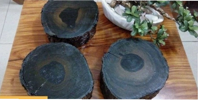 Màu đen tuyền của gỗ mun đen