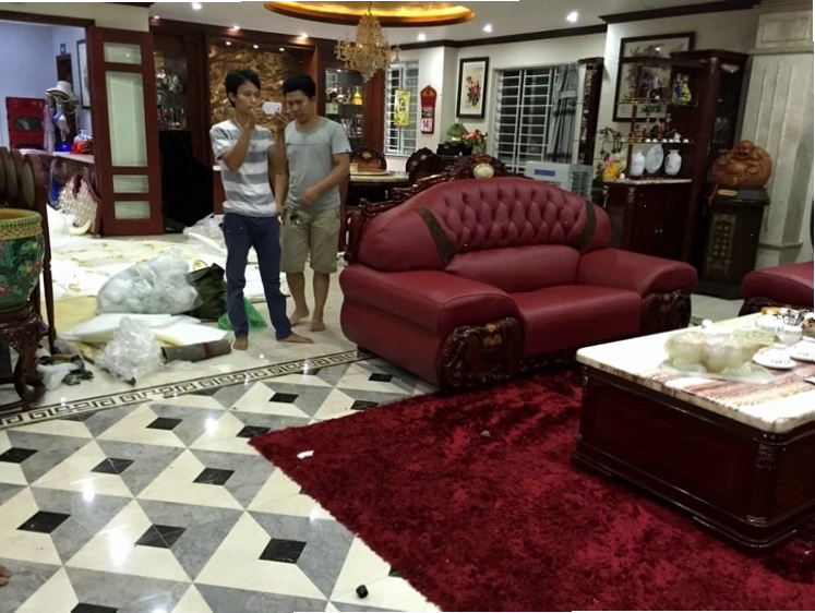 Mẫu ghế sofa đẹp bọc vải bố bền bỉ