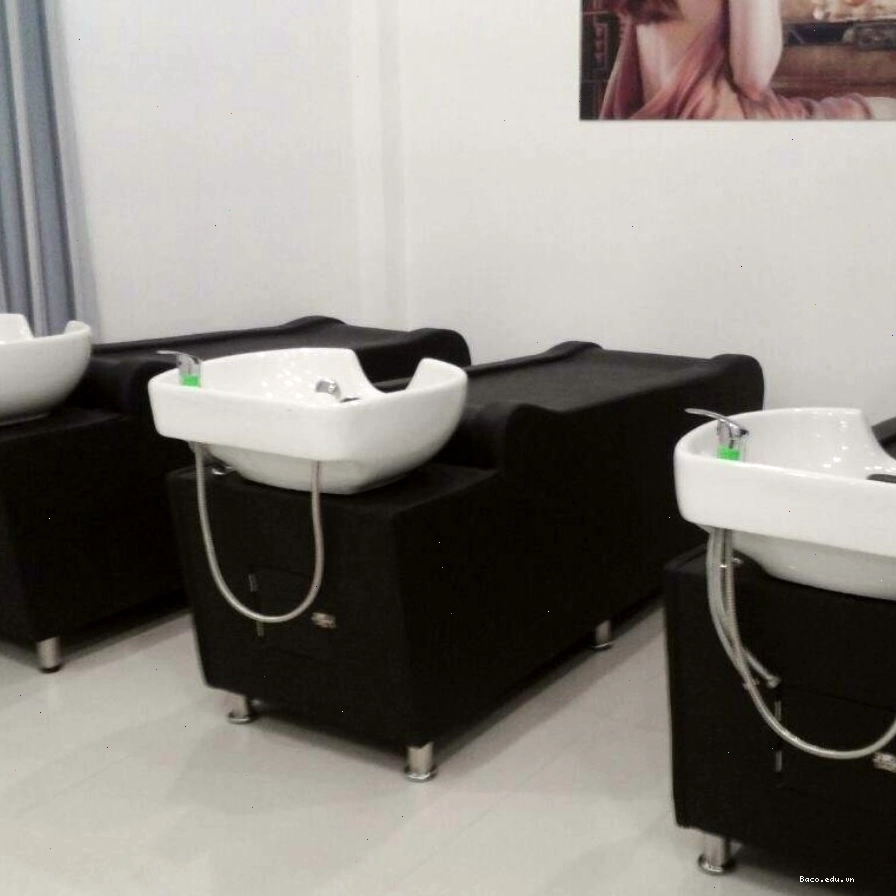 Mẫu giường gội đầu bằng sứ đơn giản, tinh tế