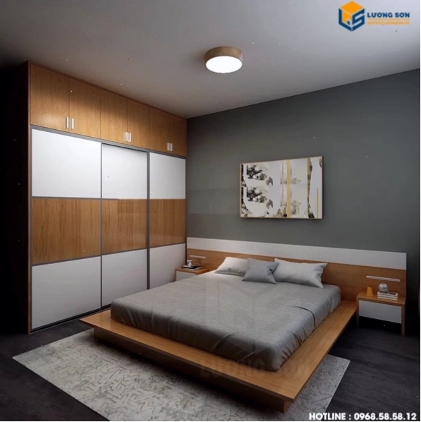 Mẫu giường ngủ đơn giản, dễ dàng kết hợp với nhiều phong cách nội thất