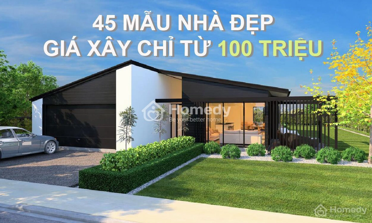Mẫu nhà cấp 4 đẹp giá rẻ 100 triệu: Giải pháp tối ưu cho gia đình trẻ 2026