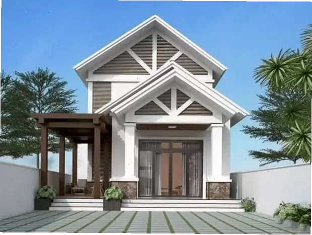 Mẫu nhà cấp 4 nông thôn mái ngói truyền thống đẹp, giá rẻ