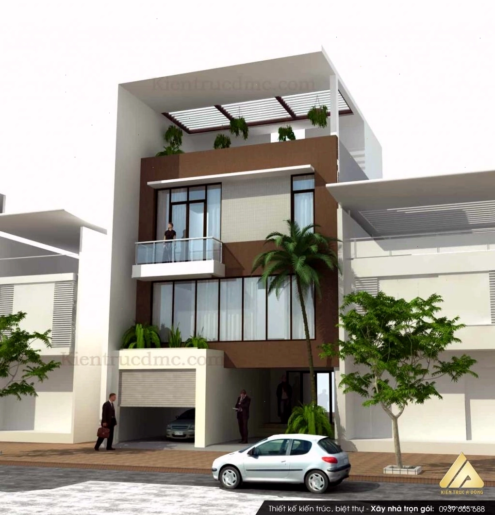 Mẫu nhà phố 3 tầng hiện đại