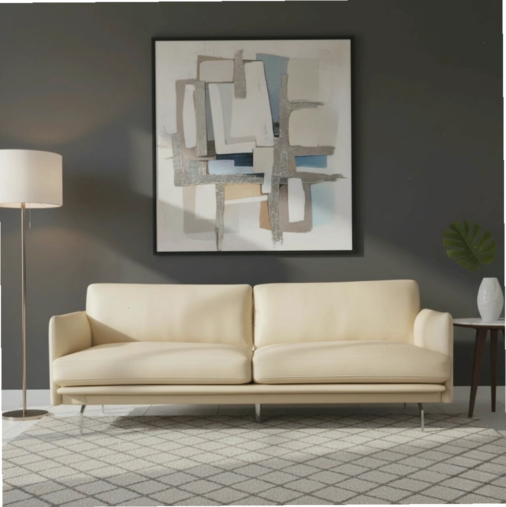 Mẫu sofa 3 chỗ Cardiff EM0589 gam màu trung tính phù hợp với không gian phòng khách