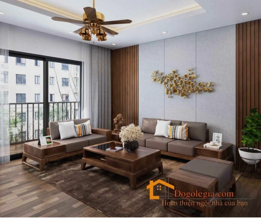 Mẫu sofa gỗ hiện đại LG-SG241- Chị Thuỷ