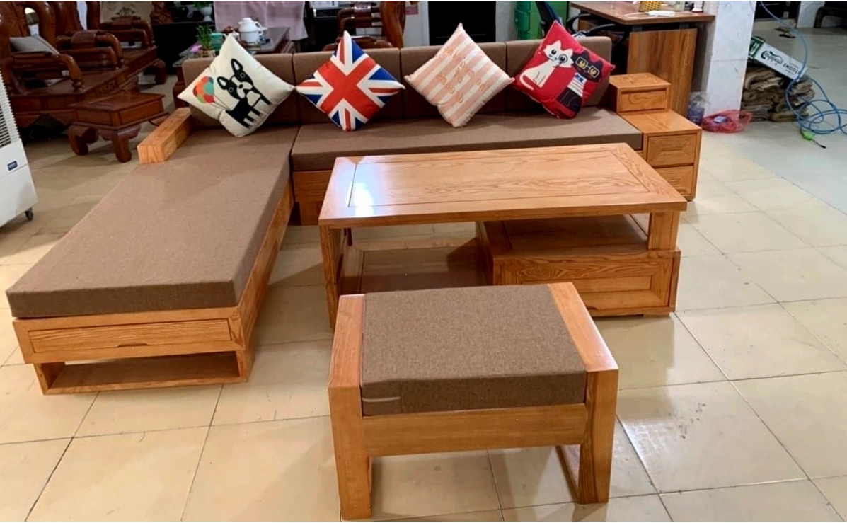 Mẫu sofa gỗ hiện đại, mang lại sự thoải mái