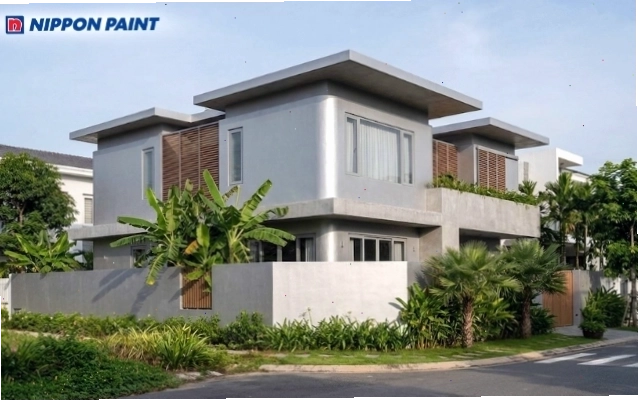 Màu sơn ghi bạc là lựa chọn lý tưởng cho những ngôi nhà mang phong cách hiện đại