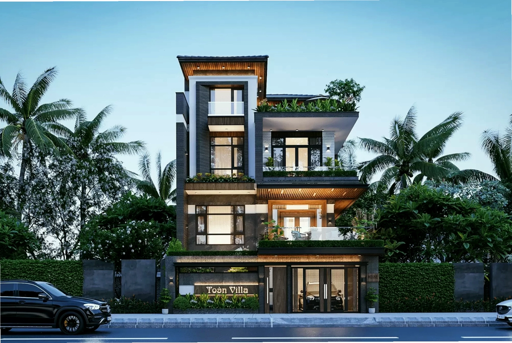 Mẫu thiết kế biệt thự hiện đại, ấn tượng