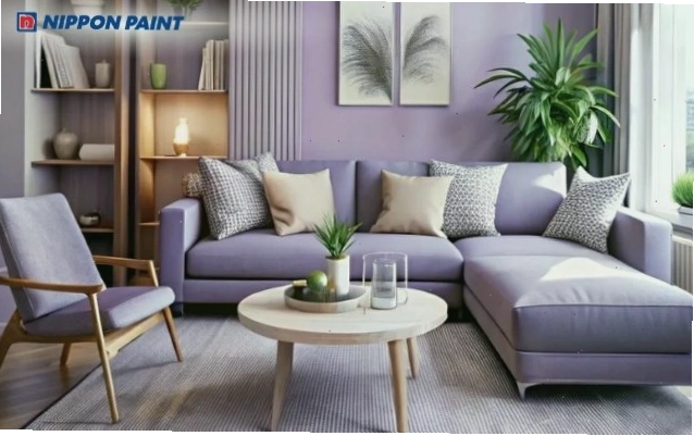 Màu tím phù hợp với những không gian nội thất cần sự thư giãn và yên tĩnh