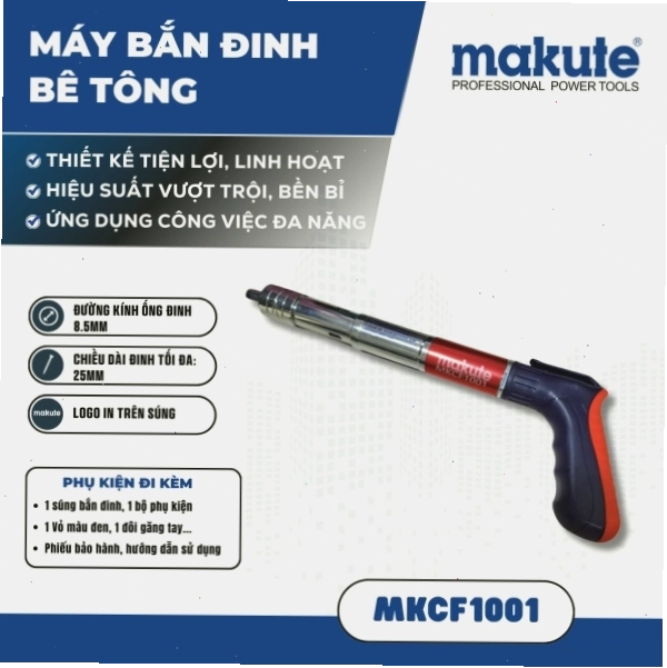 Máy bắn đinh hạt nổ, ty trần Makute MKCF1001