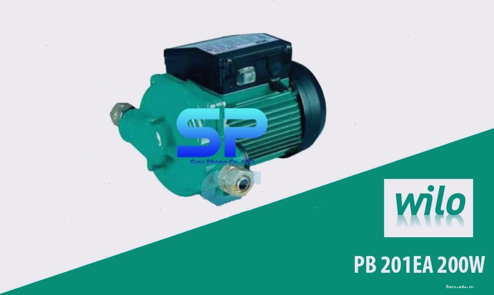Máy bơm tăng áp điện tử Wilo PB 201EA (200W) phù hợp cho gia đình