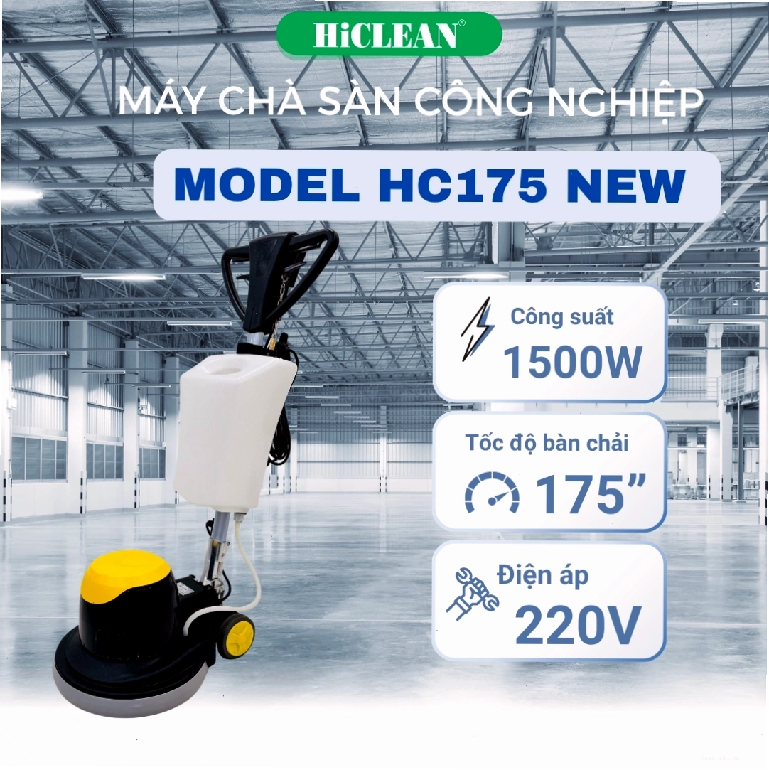 Máy chà sàn đơn HiClean HC175 NEW