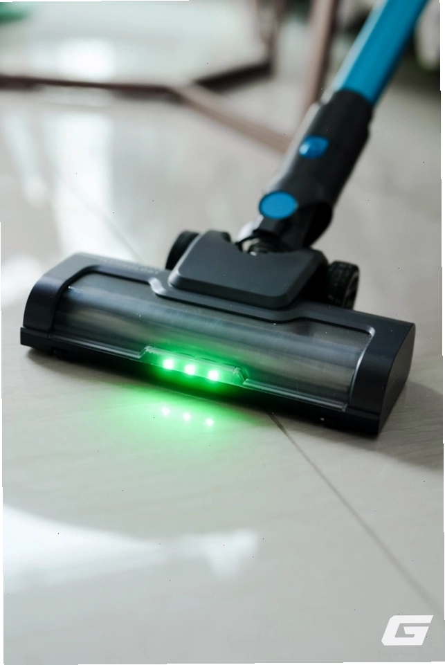 Máy hút bụi Bravio Cyber P10 có đèn LED hỗ trợ soi bụi