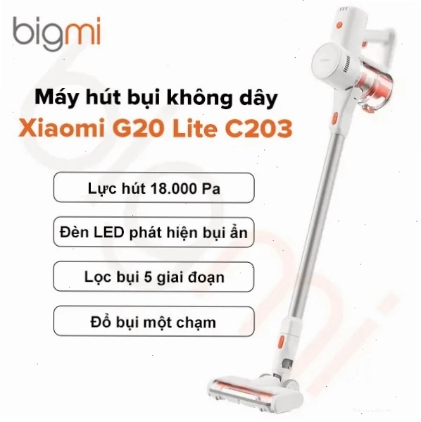 Máy hút bụi không dây Xiaomi G20 Lite C203 nhỏ gọn, tiện dụng