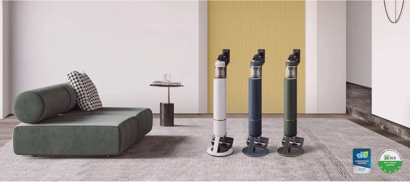 Máy hút bụi Samsung Bespoke Jet với khả năng hút lau mạnh mẽ