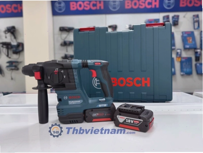 Máy khoan bê tông dùng pin Bosch, giải pháp linh hoạt